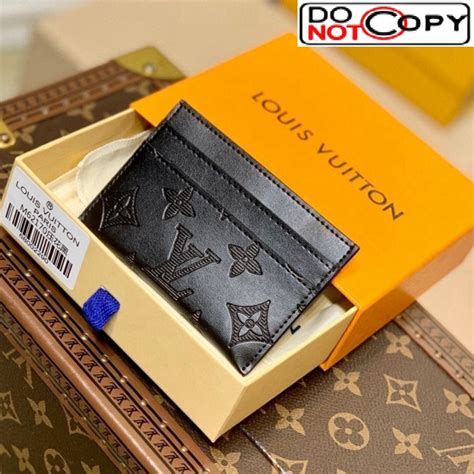 louis vuitton leather double card holder|Louis Vuitton card holder monogram.